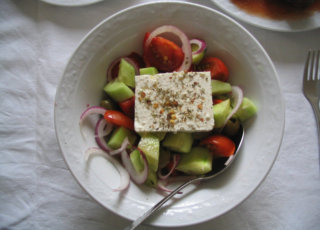 Griekse salade, made in Holland