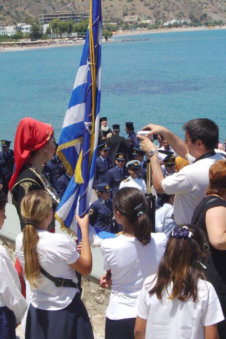 Herdenkingsmonument omgekomen piloot Pigadia Karpathos