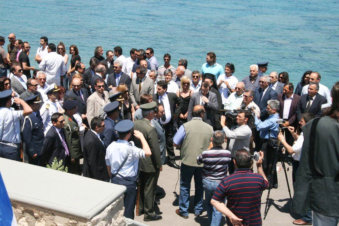 Herdenkingsmonument omgekomen piloot Pigadia Karpathos