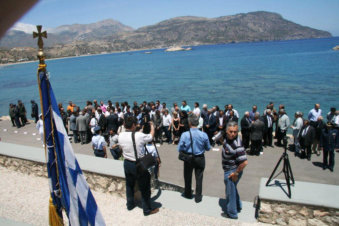 Herdenkingsmonument omgekomen piloot Pigadia Karpathos