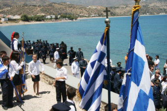 Herdenkingsmonument omgekomen piloot Pigadia Karpathos