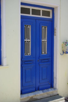 Een echte blauwe voordeur