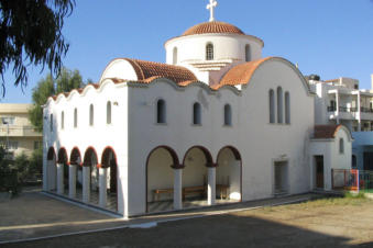 Kerk in Pigadia Karpathos Griekenland
