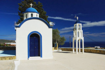Kapel bij Amoopi Karpathos Griekenland