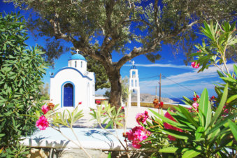 Kapel bij Amoopi Karpathos Griekenland