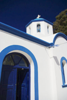Kapel bij Amoopi Karpathos Griekenland
