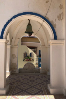 Kerkklok in Arkasa Karpathos Griekenland