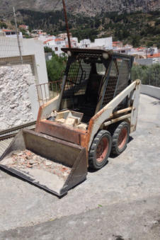 Oude graafmachine in Volada Karpathos Griekenland