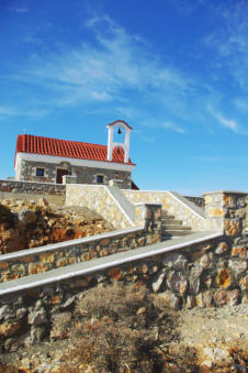 Een erg mooie kapel op Lastos Karpathos Griekenland