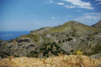De hoogvlakte van Lastos Karpathos Griekenland