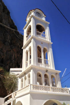 De kerktoren van Mesochori