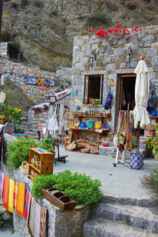 Souvenirwinkel in Olympos