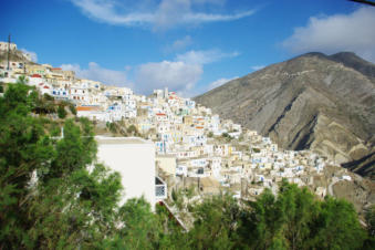 Olympos van boven gezien.