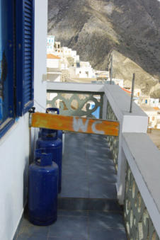 Primitieve toegang tot toilet in Olympos