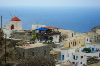 Windmolen met restaurant in Olympos