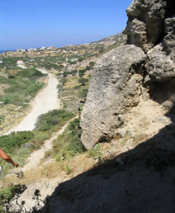 Uitzicht vanaf Poseidon House Karpathos Griekenland