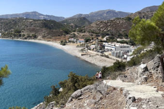 De rijdende Marskramer op Karpathos Griekenland