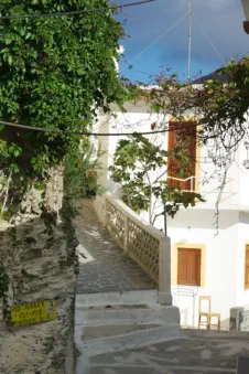 stijgende en dalende steegjes in Olympos